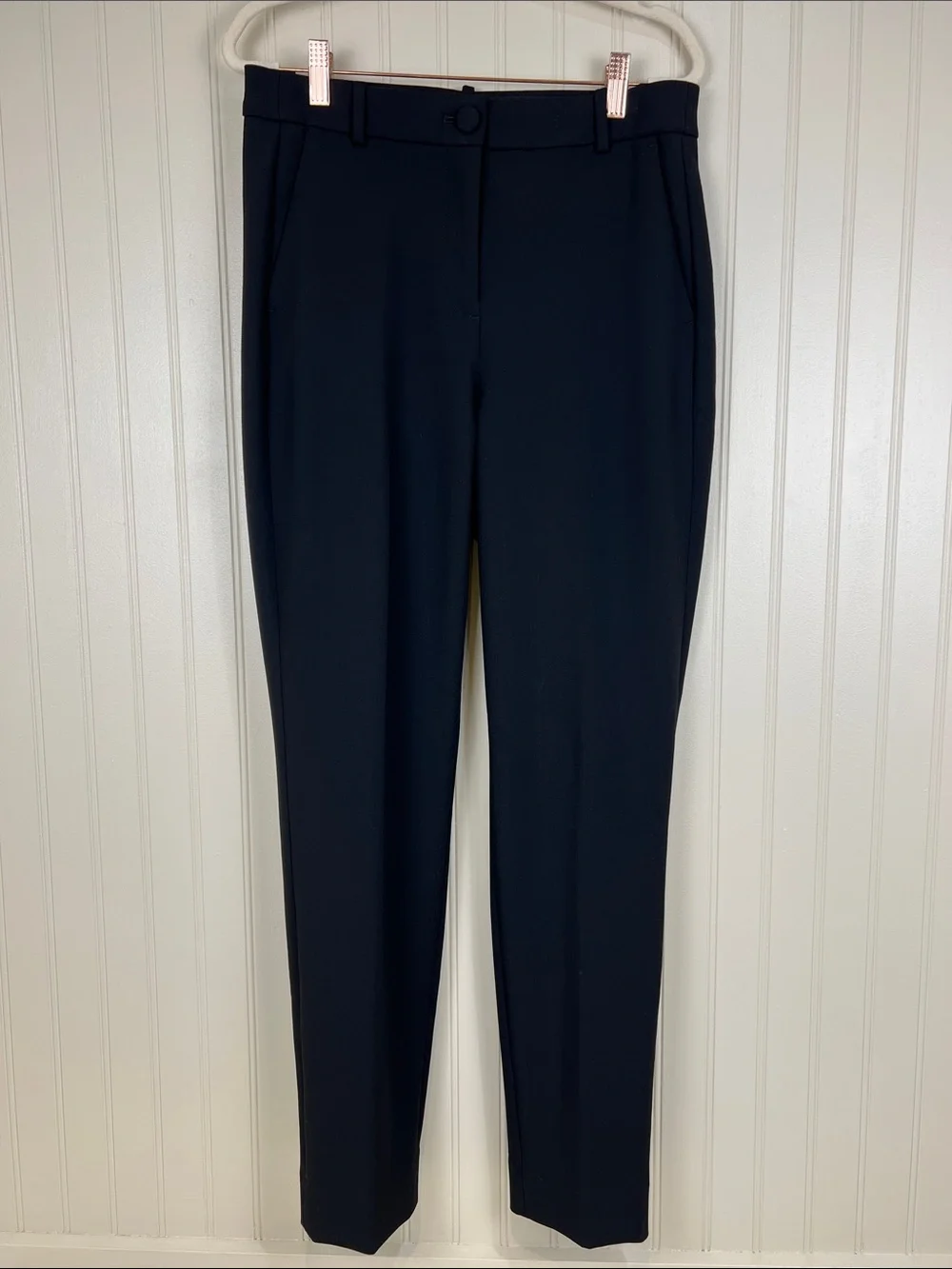 NWT J Crew Kate Straight Leg Pant Stretch Black Size 8T